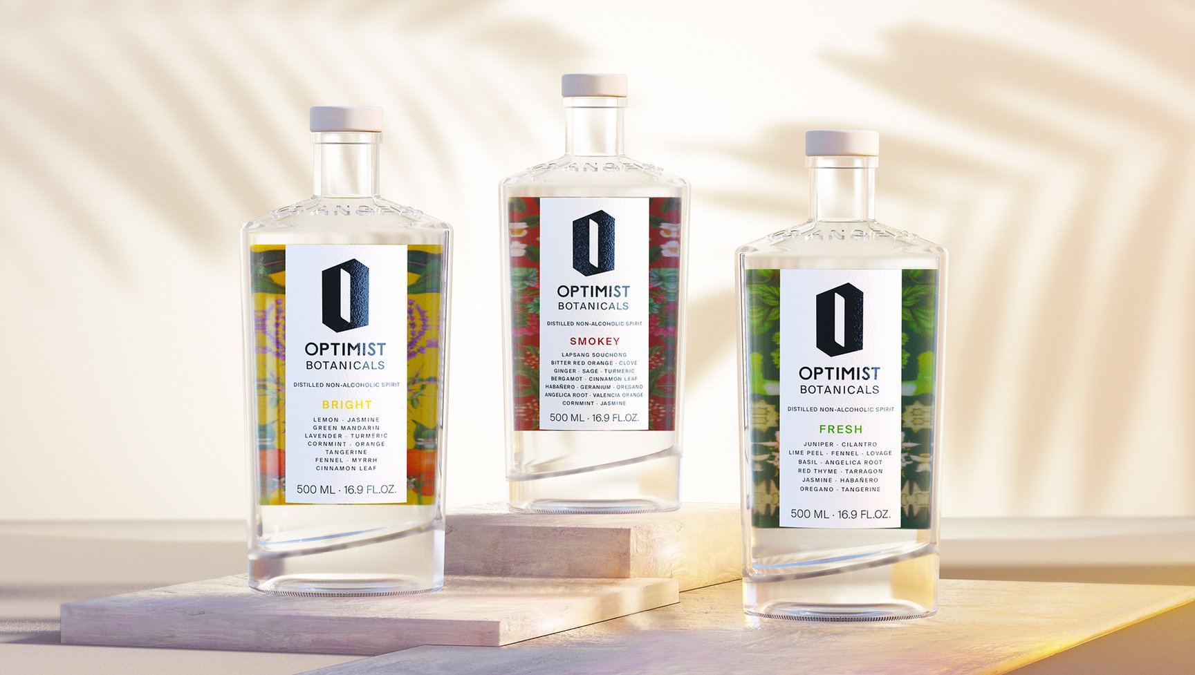 不含酒精的酒，Optimist Botanicals包裝設(shè)計(jì)欣賞