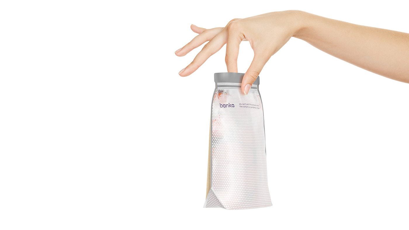 Banka塑料袋泡菜包裝設計