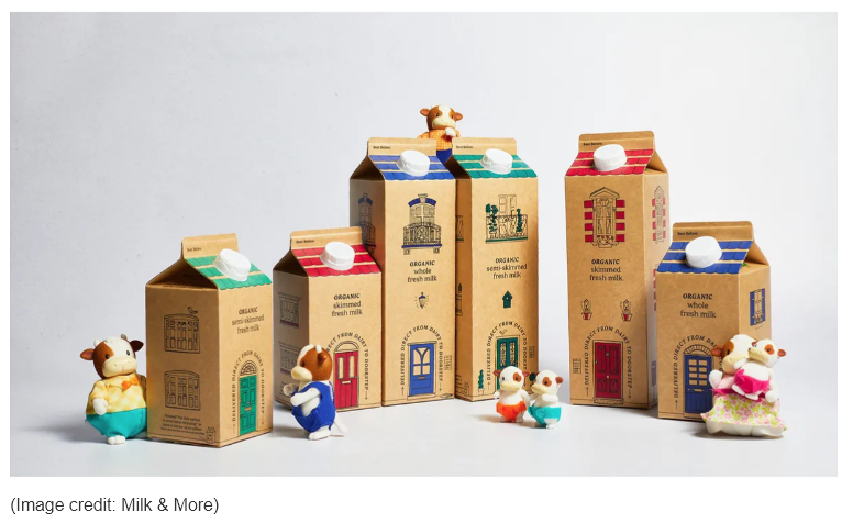 牛奶包裝設(shè)計Milk&More為早餐桌帶來歡樂。