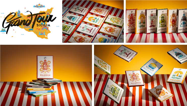 薩巴迪的西西里島文創(chuàng)設(shè)計(jì)之旅：通過(guò)明信片包裝設(shè)計(jì)向西西里之美致敬