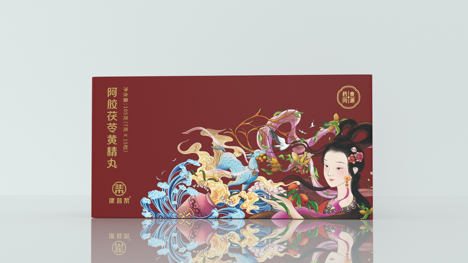 建昌幫阿膠茯苓黃精丸包裝設計 建昌幫阿膠茯苓黃精丸包裝設計