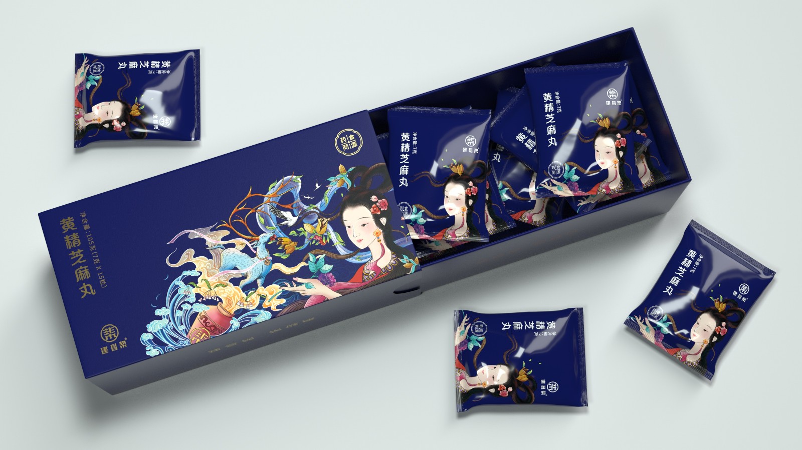 黃精芝麻丸包裝設計創(chuàng)意 黃精芝麻丸包裝設計創(chuàng)意