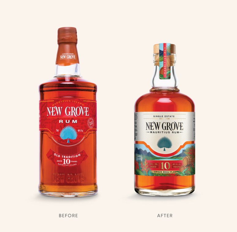 Just Design的插畫創(chuàng)意設(shè)計重振新格羅夫朗姆酒的品牌