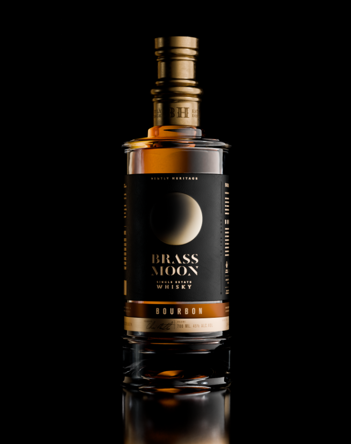 Aether NY為Brass月球威士忌包裝設計