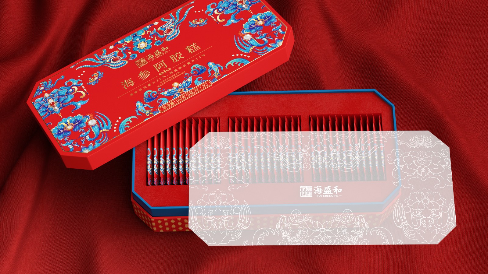 北京西林X海盛和海參阿膠糕禮盒包裝設(shè)計 北京西林X海盛和海參阿膠糕禮盒包裝設(shè)計