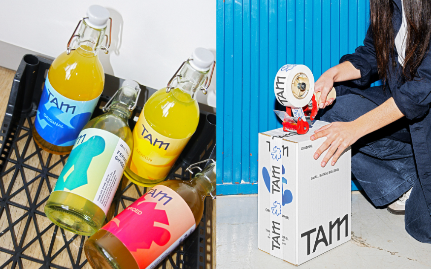 低度酒包裝設(shè)計(jì)：姜啤包裝設(shè)計(jì)大膽視覺標(biāo)識(shí)，為 “活力” 而生