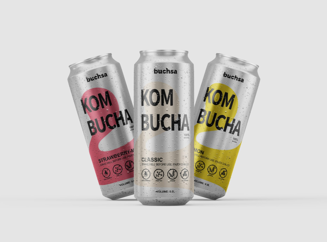 康普茶包裝設(shè)計(jì)現(xiàn)代簡約包裝設(shè)計(jì)案例解析