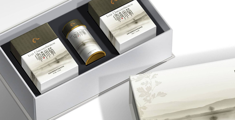 綠綺米菊茶系列包裝設(shè)計